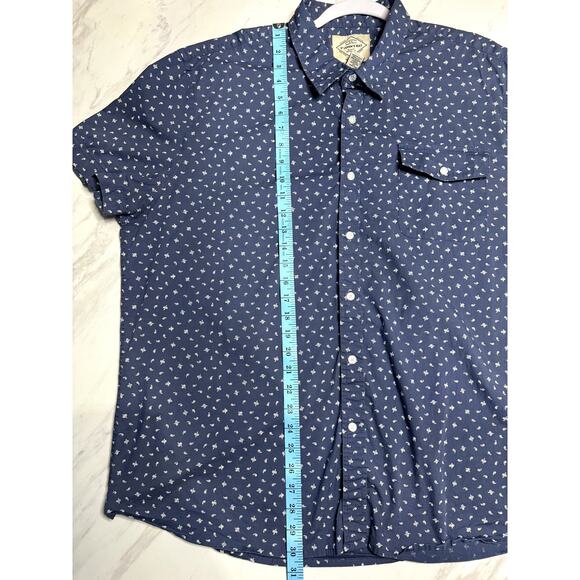 ST. JOHN'S BAY MEN'S BLUE SHORT SLEEVE BUTTON DOWN SHIRT SIZE XXL - Picture 7 of 7